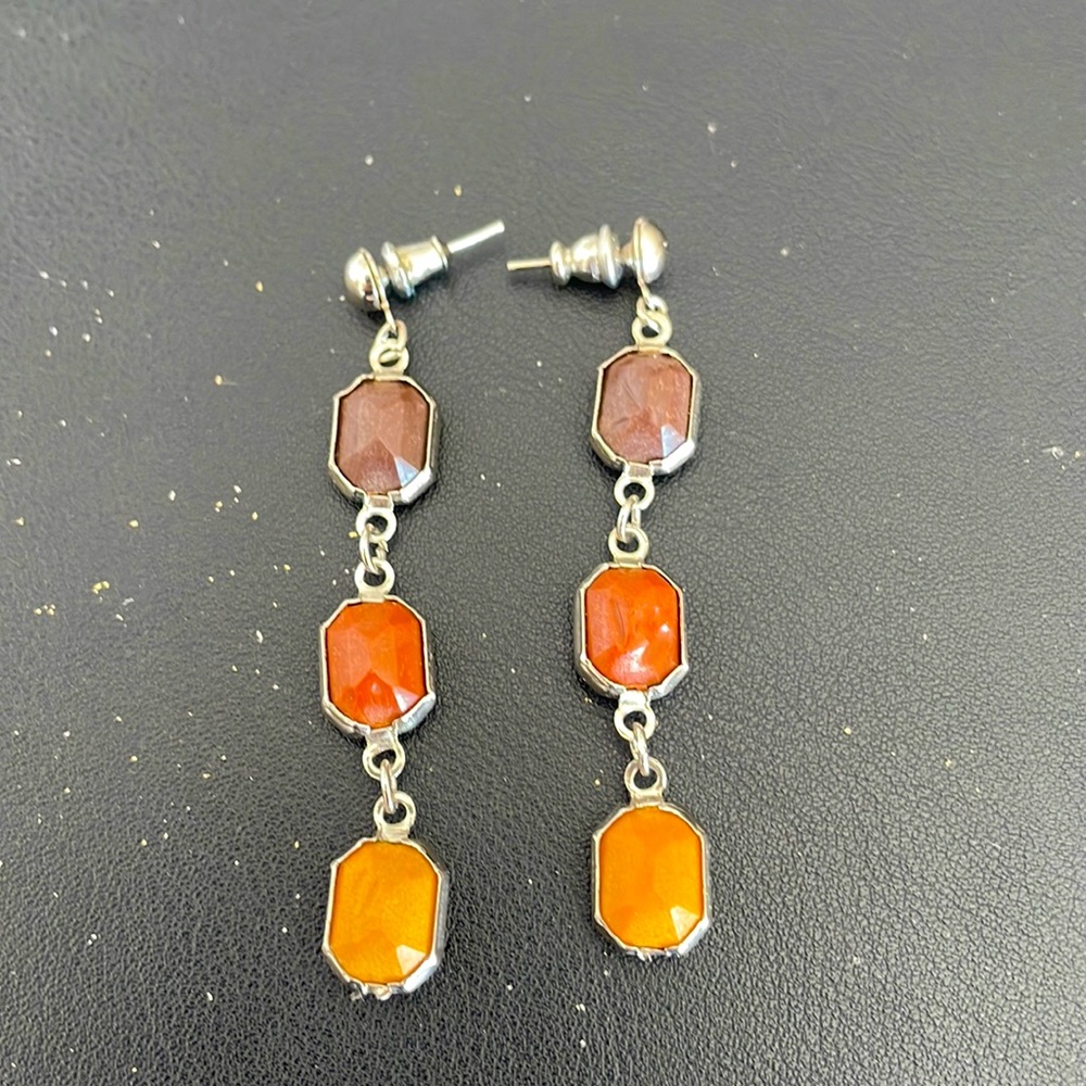 Tricolor earrings